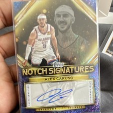 Topps 2025-26 Notch Signatures Alex Caruso Autograph Oklahoma City Thunder