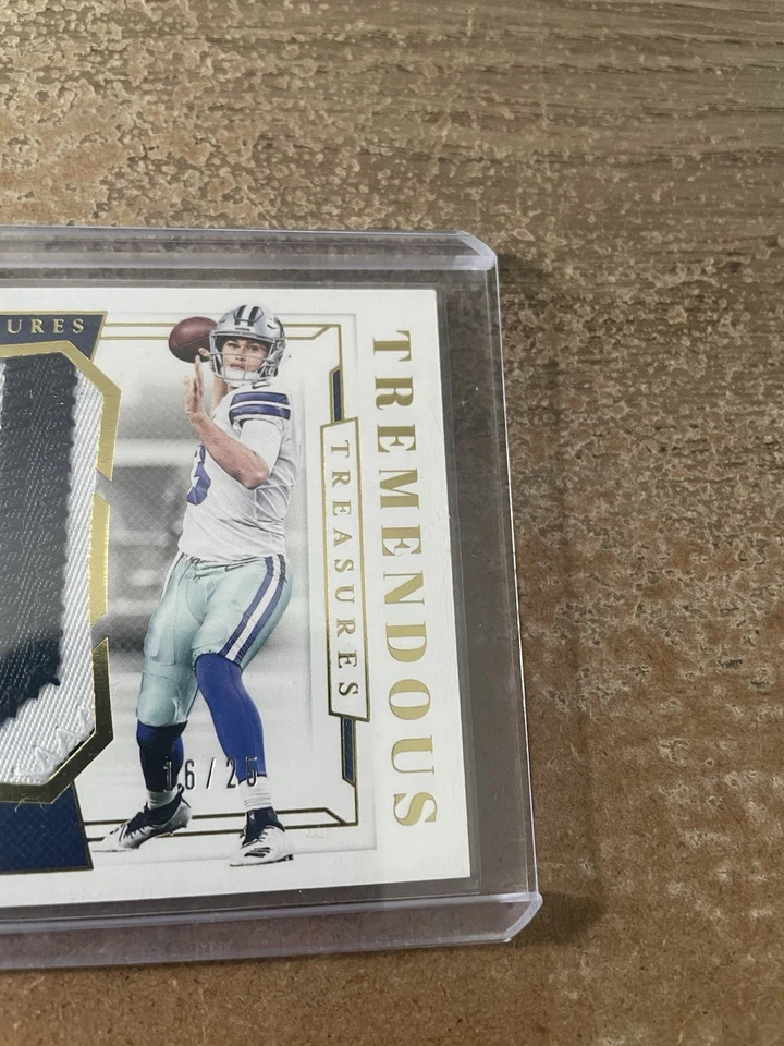 2018 Panini National Treasures Mike White Patch Tremendous Treasures /25 RC - Image 2 of 3