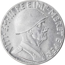 [#902855] Münze, Albania, Vittorio Emanuele III, 0.20 Lek, 1939, Rome, VZ, Stain