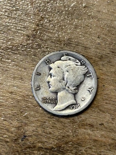 1916 Mercury Dime VG
