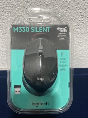 Authentic Logitech M330 SILENT Wireless Mouse BLACK (910-004905) Brand New