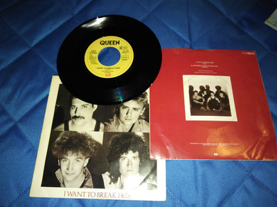 7'' Queen   I Want To Break Free / Machines (Or 'Back To Humans') /  1984