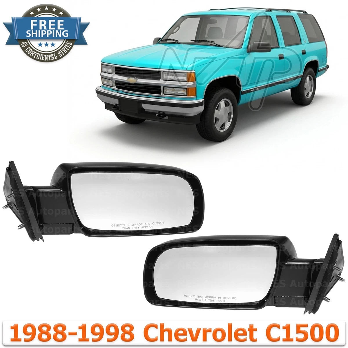 Mirror Assemblies for 1988 Chevrolet C1500 for sale | eBay