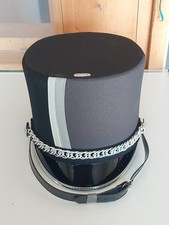 Fruhauf Marching band hats grey, black  silver multiple sizes