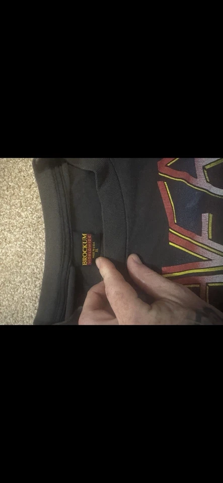 SLAYER 1992 年欧洲巡回赛衬衫 XL Brockum 标签 — 第 3/3 张图片