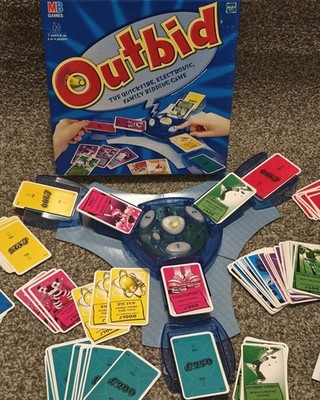 MB Spiele Outbid The Quickfire elektronisches Gebotsspiel komplett 2001 Hasbro selten