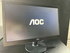 AOC E2060Sn 20” LCD Monitor – 1600x900 HD+, VGA (D-Sub), Tested, Works