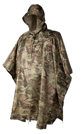 HELIKON WATERPROOF PONCHO HOODED RIPSTOP BASHA ARMY FESTIVAL MTP CAMO SMOCK - Picture 2 of 2