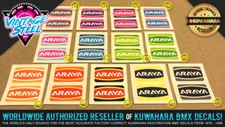 NEW Araya 'CUSTOM COLOR' Rim / Wheel BMX Decal Stickers 1 PAIR - Araya 7x, 7C