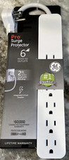 GE Pro 6-Outlet Surge Protector,2 Ft Extension Cord, 620 Joules,Power Strip N171