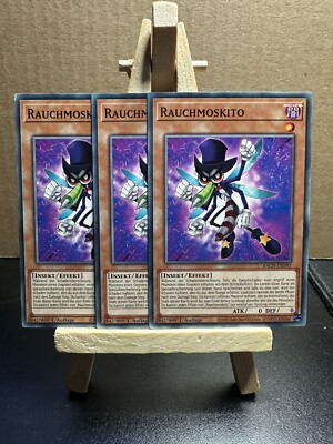 YuGiOh! Playset 3x Rauchmoskito  BACH-DE095 Common!