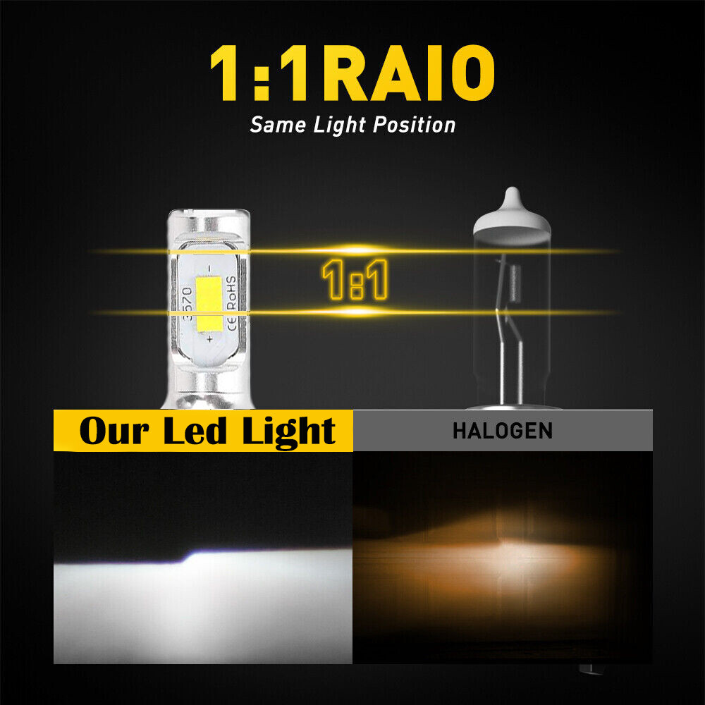 H7 LED Headlights RIDROID H7 LED Headlight Bulbs – Super Bright 2000W Kit (330,000 LM) – 6000K White Light – Hi/Lo Beam – 5-Year Warranty Home Audio Hi-Fi Amplifiers - Foto 3