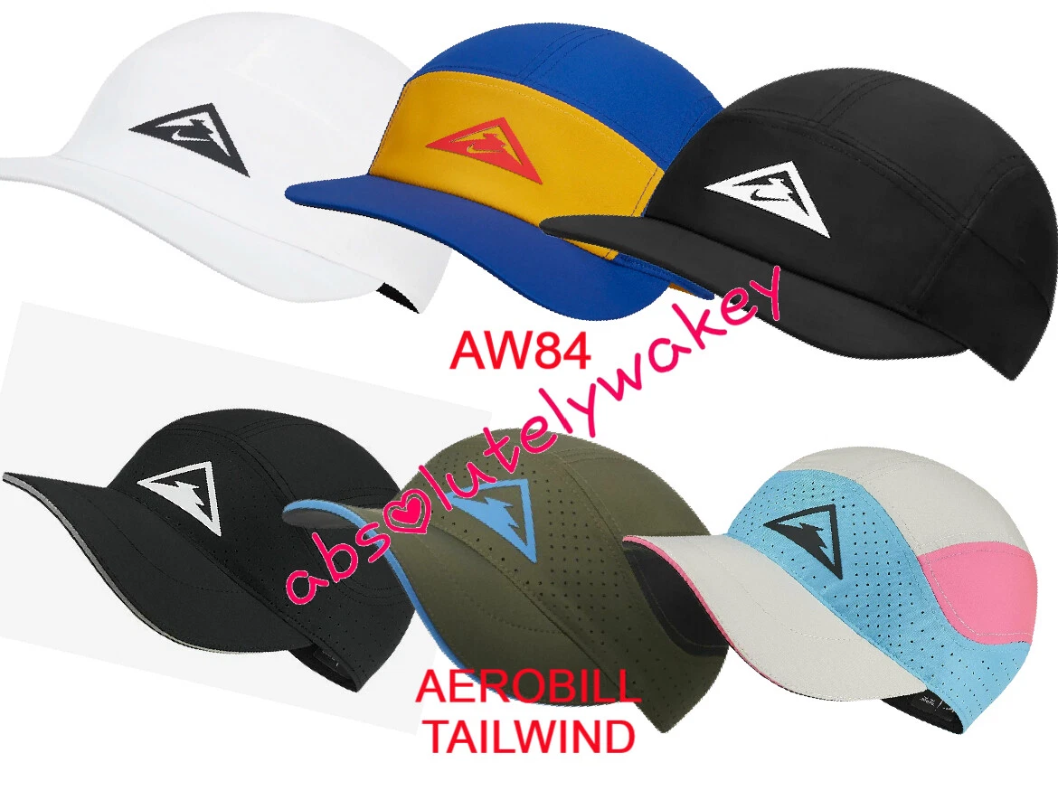 taller perderse arbusto Nike Trail Aerobill Tailwind or AW84 Running Hat Reflective Cap Graphic  Logo | eBay