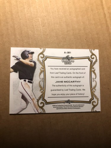 2018 Leaf Trinity Bronze Spectrum #JM Jake McCarthy - Picture 2 of 2