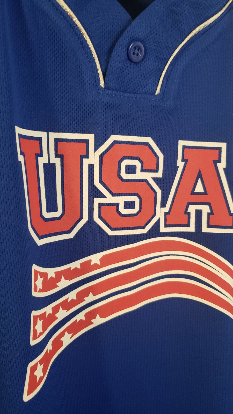 Teamwork Apparel Women's USA Uniform Shirt Jersey Sz … Gem