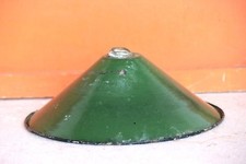 Lamp Shade 1900s Antique Old Vintage Enamel Green Electric Collectible
