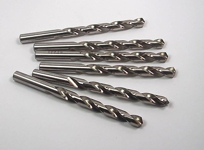 PRECISION Jobber Length Drills ''W'' 0.386'' HSS 118° 3-3/4'' x 5-1/8'' (6 Pcs)