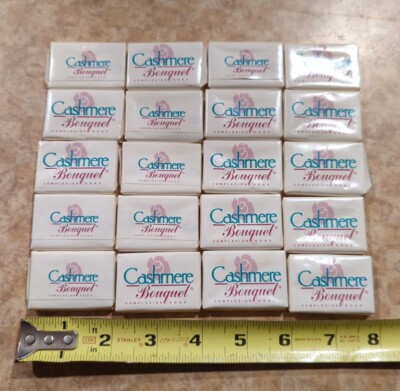 CASHMERE BOUQUET New Old Stock SOAP LOT 20 BARS HOTEL SIZE, Complexion