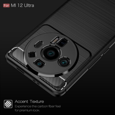 For Xiaomi 12 Ultra Pro 11 Redmi Note 11 10 9s Carbon Fiber Silicone Case Cover