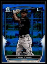 Yoffry Solano 2023 Bowman Chrome Sapphire Edition Card #BCP-72
