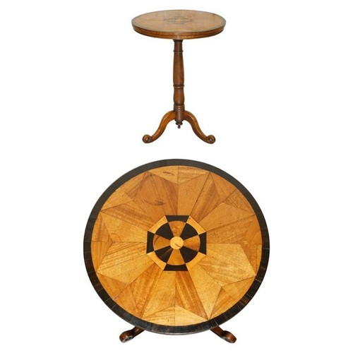 SUBLIME FULLY RESTORED CIRCA 1840 ANTIQUE SPECIMEN WOOD OCCASIONAL SIDE TABLE - 第 1/18 張圖片