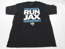 New Jacksonville Jaguars "Run Jax" Mens Sizes L-3XL Black Shirt