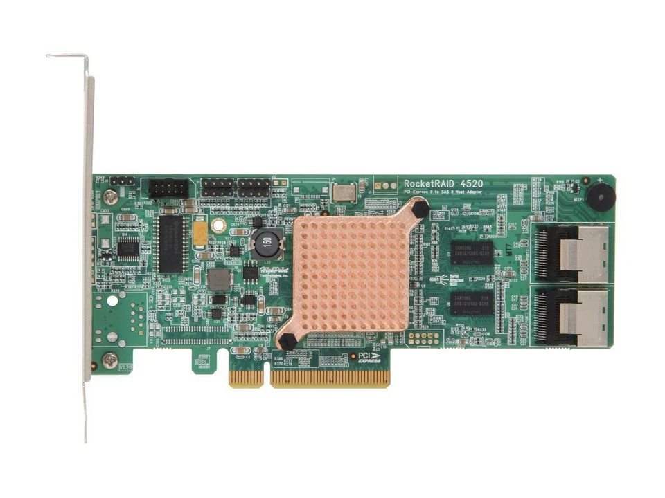 HIGHPOINT TECHNOLOGIES RR4520SGL 8PORT PCIE2 X8 H/W RAID HBA - Image 2 of 4