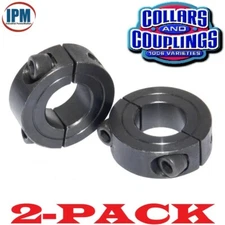 2-PACK! NEW! 12MM Double Split 2-PC Clamp Shaft Collar Steel Black Oxide CCM122S