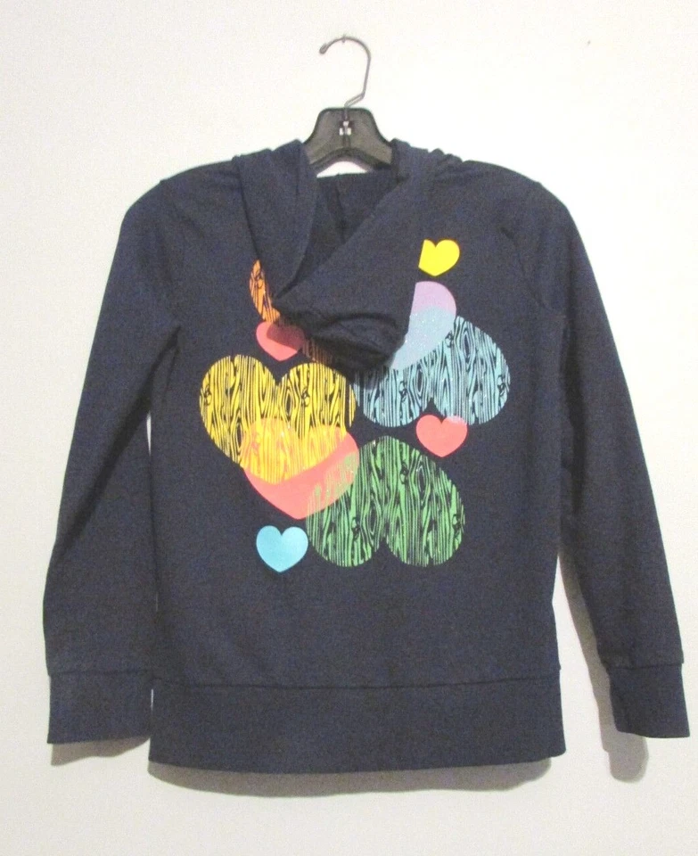 Niñas Circo Negro Cremallera Frontal Sudadera con Capucha Chaqueta Talla XL (14-16) ¡¡USADA EN EXCELENTE ESTADO!!! Foto 2 de 3