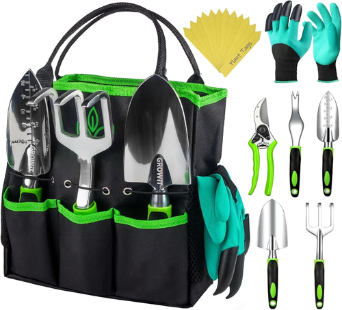 Heavy Duty Gardening Tools - 22-Piece Gardening Gifts for Women, Mom, Men - Dura