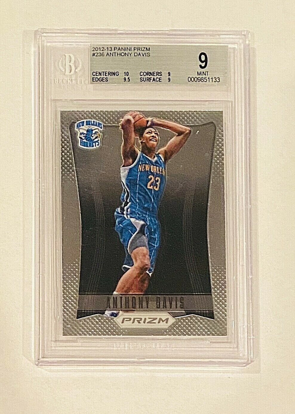 2012-13 Panini Prizm Anthony Davis BGS 9 Rookie Card RC Centering 10 | eBay