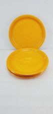 4 BISTRO dinner PLATES set lot Butterscotch orange FIESTA WARE 10.5" NEW