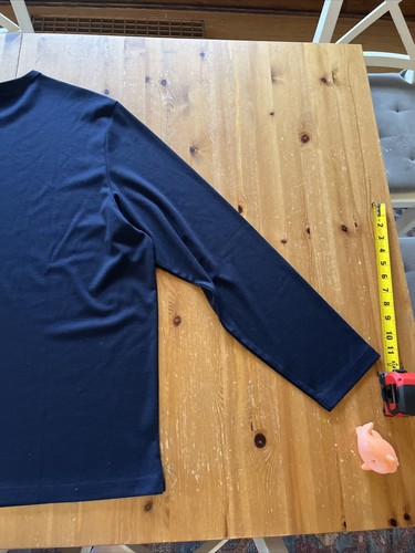 XXL 2XL H & M H&M Men’s Sweatshirt Navy Blue, Light Longsleeve Shirt, Brand New - Picture 7 of 7