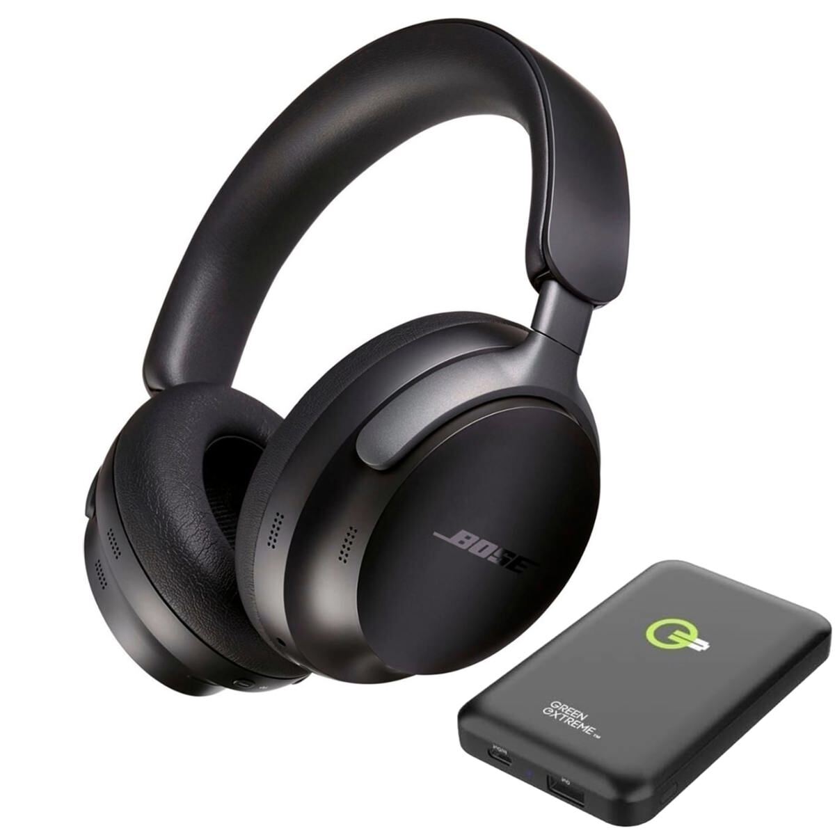 Bose QuietComfort Ultra Headphones, Black with Portable Wireless Charger-image