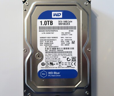 ✨4個セット✨HDD 1000GB✨大容量1TB✨2.5インチ✨07-04 Western Digital WD10SPZX-08Z10T1 - 1TB 5.4K RPM SATA 7mm 2.5