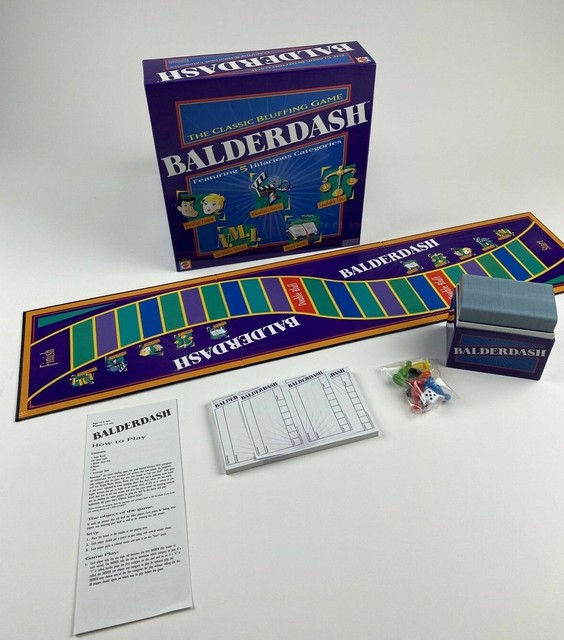 Mattel - Balderdash Classic Bluffing Board Game 2003 Family Fun ...