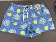 NWT Chubbies The Salt Limes Shortie 4  Classic Swim Trunk 2XL XXL