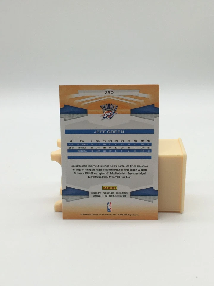 Jeff Green 2009 Panini #230 IN PERSON AUTOGRAPH CARD - Image 2 of 2