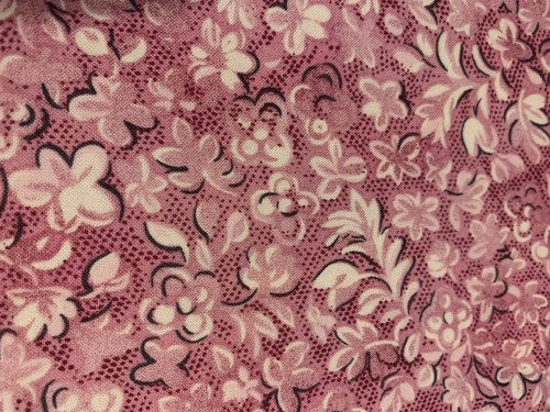 Vtg Floral Cotton Fabric By Northcott Silk, Inc Plum Mulberry White Black BTHY - Picture 5 of 19