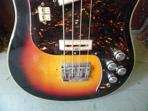 Vintage 1967 Kent 743 Bass Guitar - Picture 5 of 8