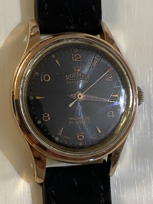 Roamer Brevete SUPERB JEWELS 腕時計 Vintage 1950s Roamer Brevete Rotopower (Automatic ) Swiss Made 21