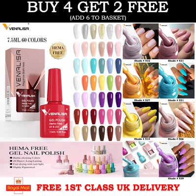 VENALISA Nail Gel Polish Hema Free UV LED Soak Off Manicure Nail Gel Varnish