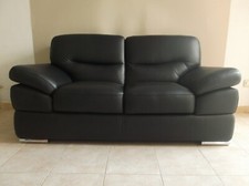 DIVANO  2 POSTI IN   VERA PELLE SPESSORATA 