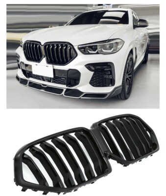 Sport Grill Kühlergrill For BMW X6 G06 M Performance High Gloss Black New