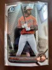 2022 Bowman Chrome 1st Prospects Baseball #BCP-27 Darell Hernaiz Base Orioles