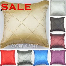 5 x 100% Polyester Square Embroidered 18" x 18" Cushion Covers Pillow Case