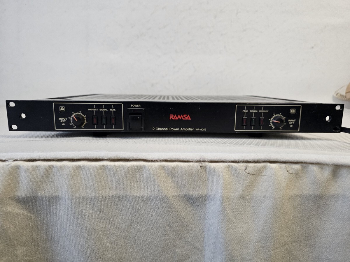 PANASONIC Ramsa 2 Channel Power Amp WP-9055 Powers On! -Selling