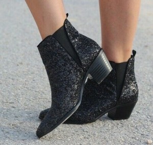 zara glitter boots