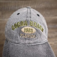 Cocoa Beach Florida Gray Adjustable Baseball Cap Hat Youth Size