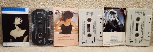 Cassette Tape Lot Pat Benatar Seven The Hard Way Crimes Of Passion True Love